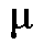 lowercase mu